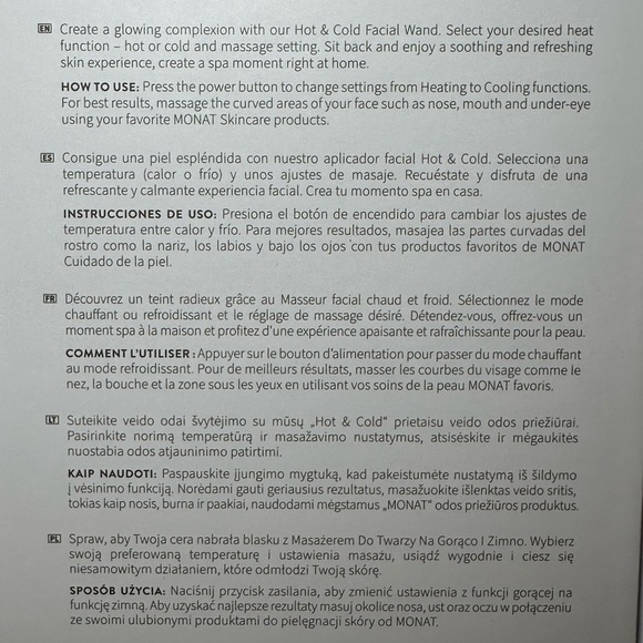 Hot & Cold Facial Wand by Monat NEW - Picture 5 of 5